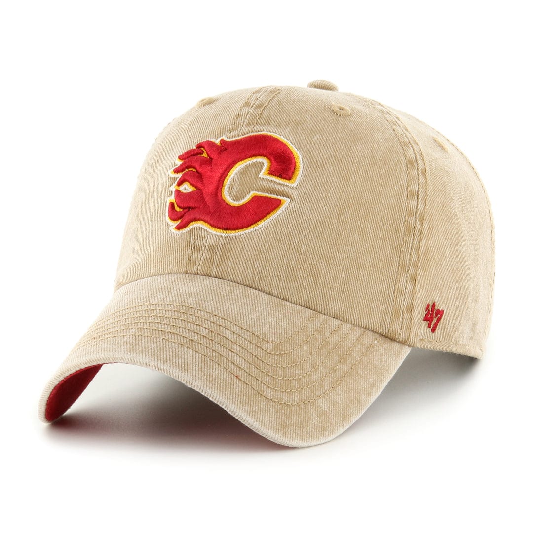 47 Brand NHL Camo Clean Up Adjustable Hat - Calgary Flames