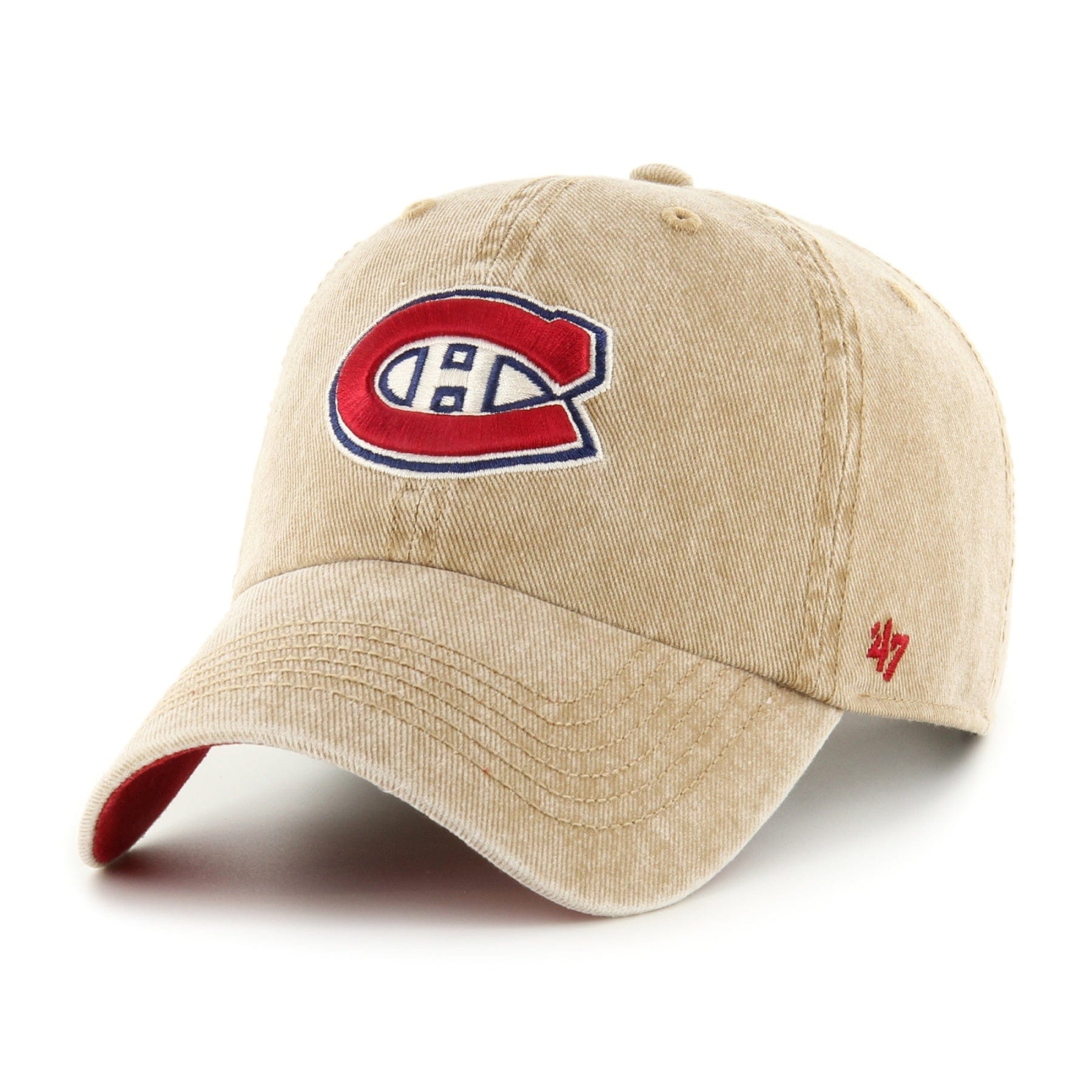 47 Brand NHL Earldor Clean Up Adjustable Hat - Montreal Canadiens