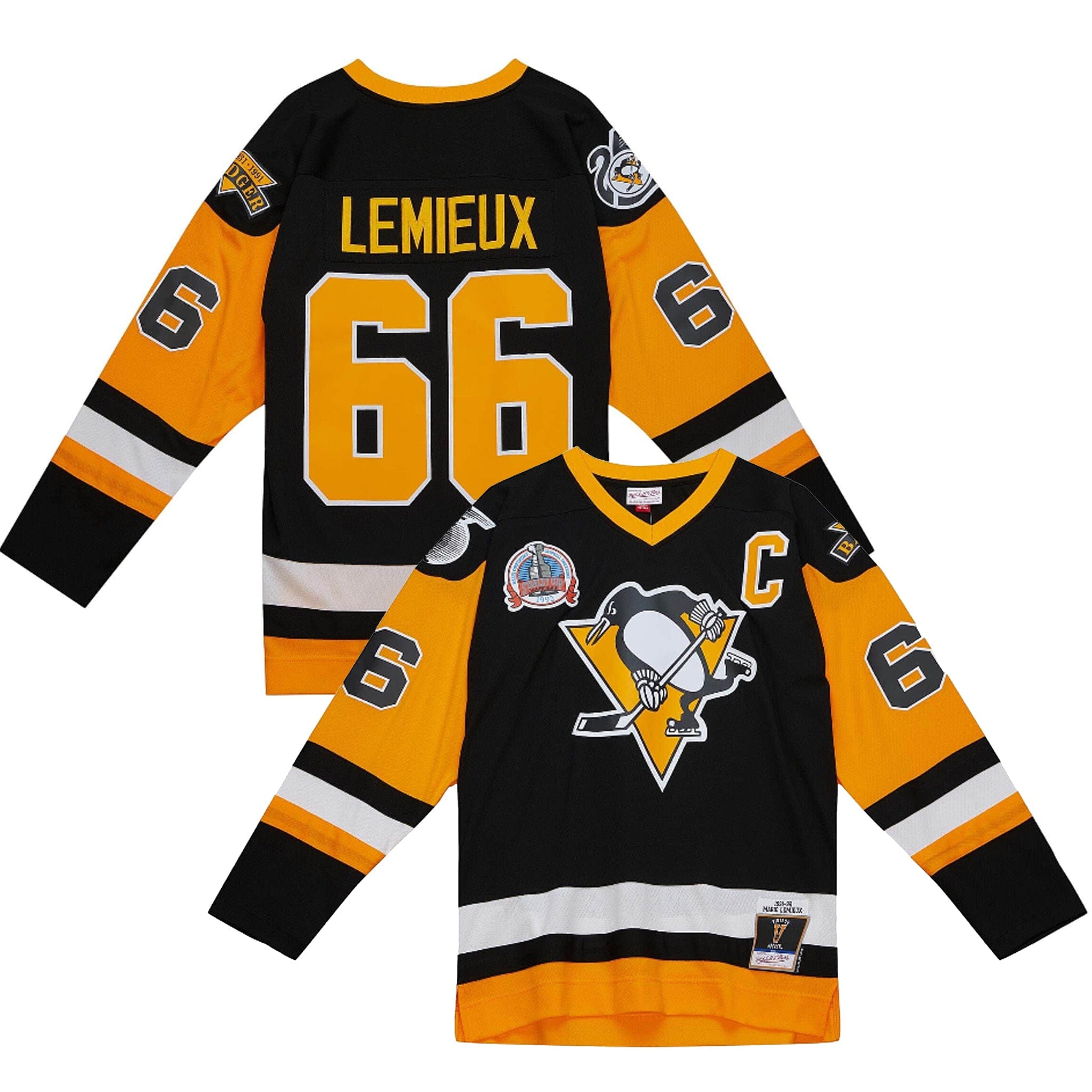 Mario Lemieux Pittsburgh Penguins selling Vintage CCM Air Knit Hockey Jersey Men's XL