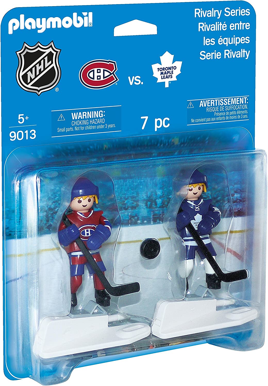  Playmobil NHL Locker Room Play Box, Blue : Toys & Games