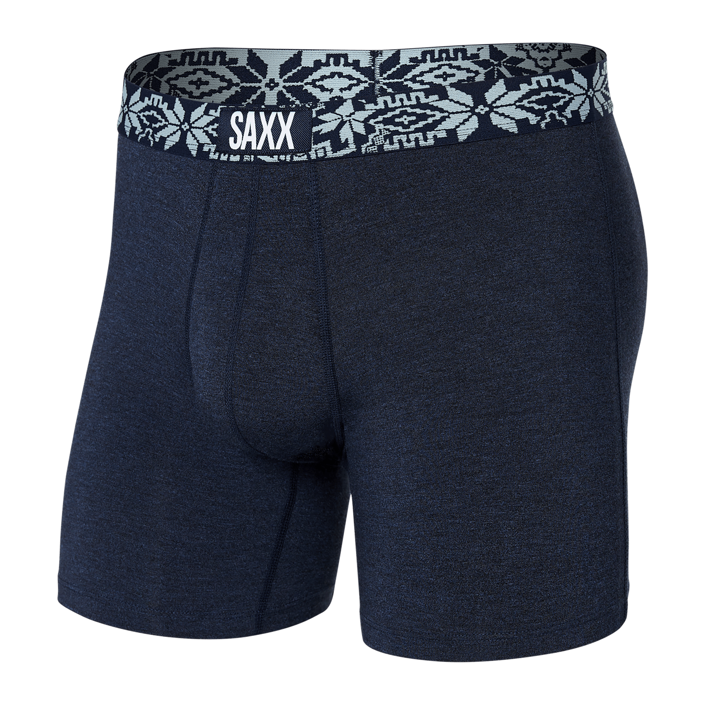 Saxx Vibe Boxers - Navy Heather/Holiday WB