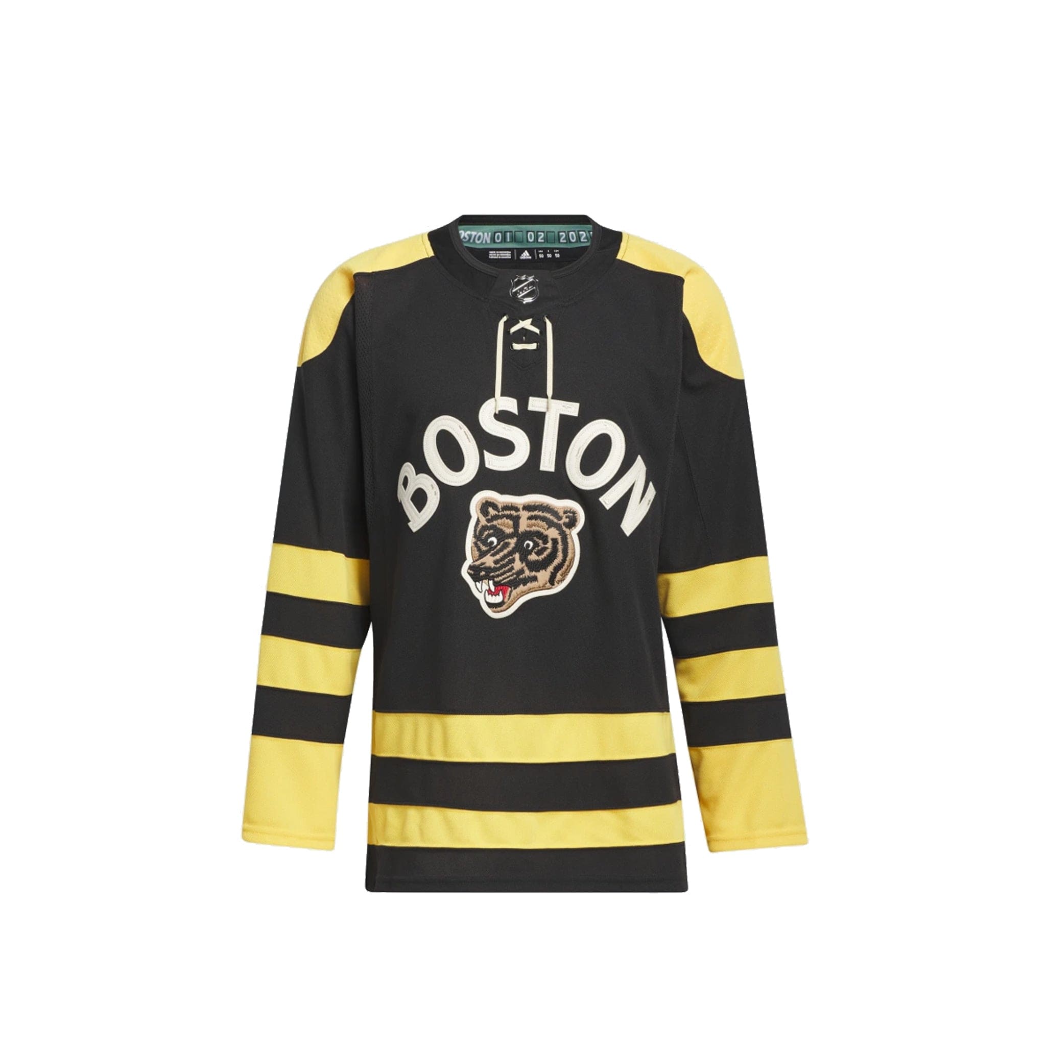 Boston Bruins Adidas Primegreen Authentic NHL Hockey Jersey / Away / S/46