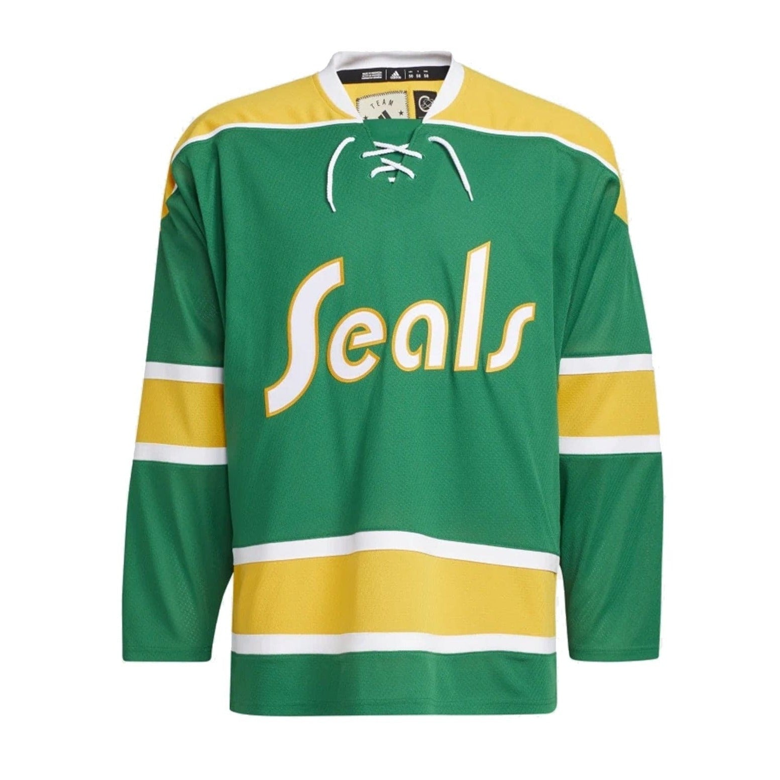 Men's NHL California Golden Seals Adidas Green Team Classics Jersey