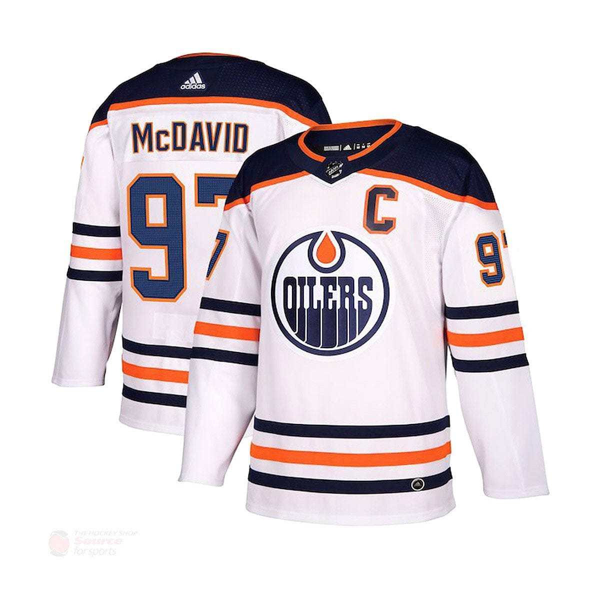 Connor McDavid Authentic Adidas Size 52 Oilers Jersey W/Fighting
