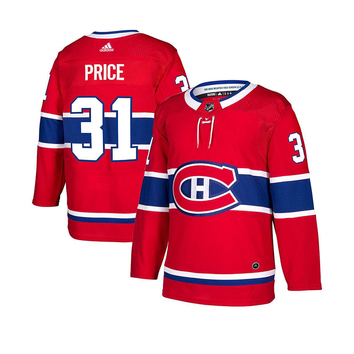 Adidas NHL Montreal Canadiens Carey Price Authentic Primegreen Home Jersey 46 / Red