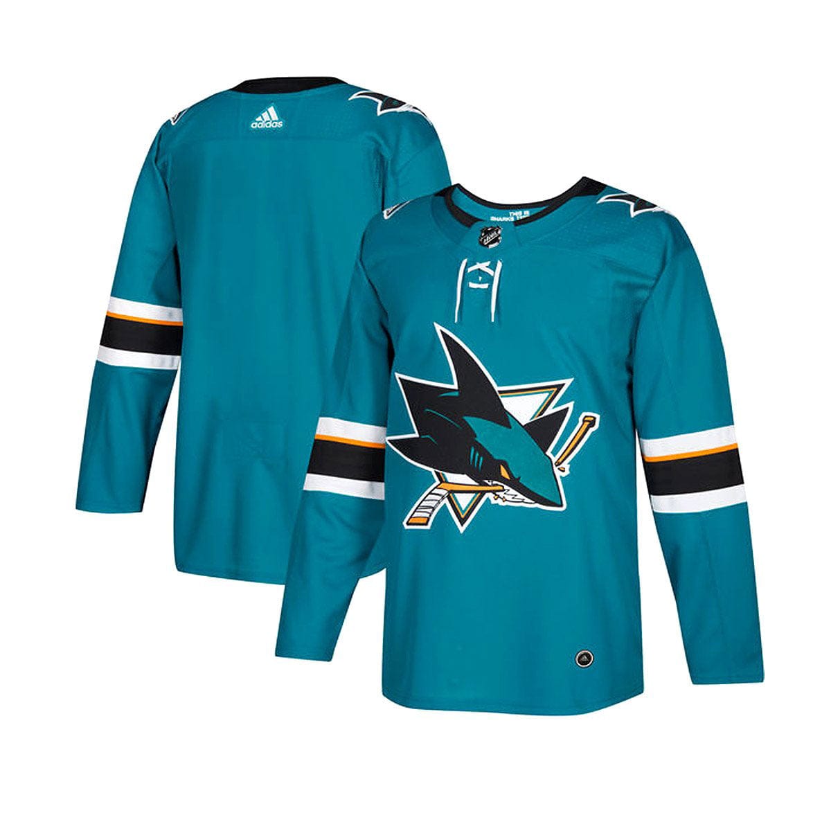 San Jose Sharks Home Adidas Authentic Senior Jersey