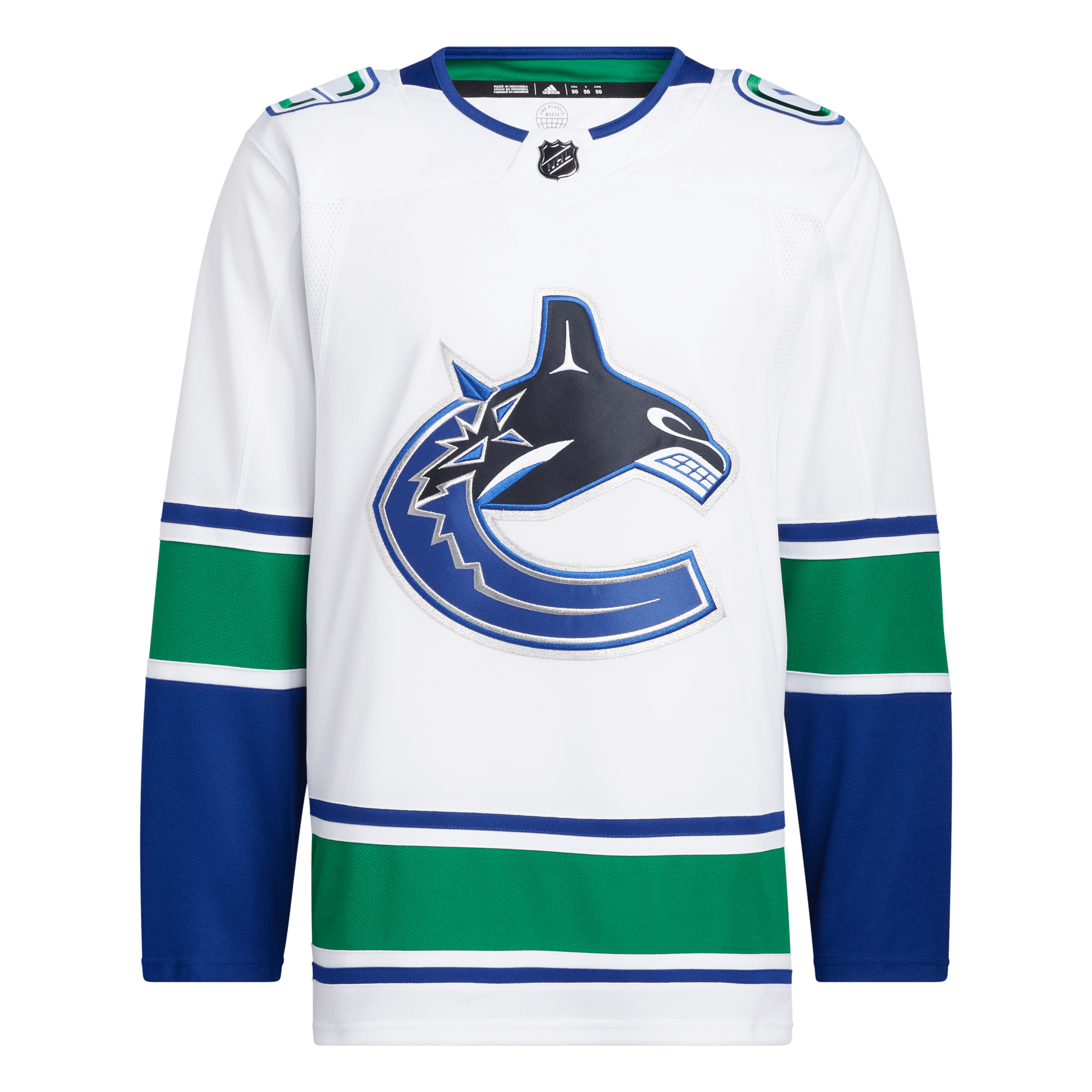 Vancouver Canucks Adidas Primegreen Authentic Home NHL Hockey Jersey - M