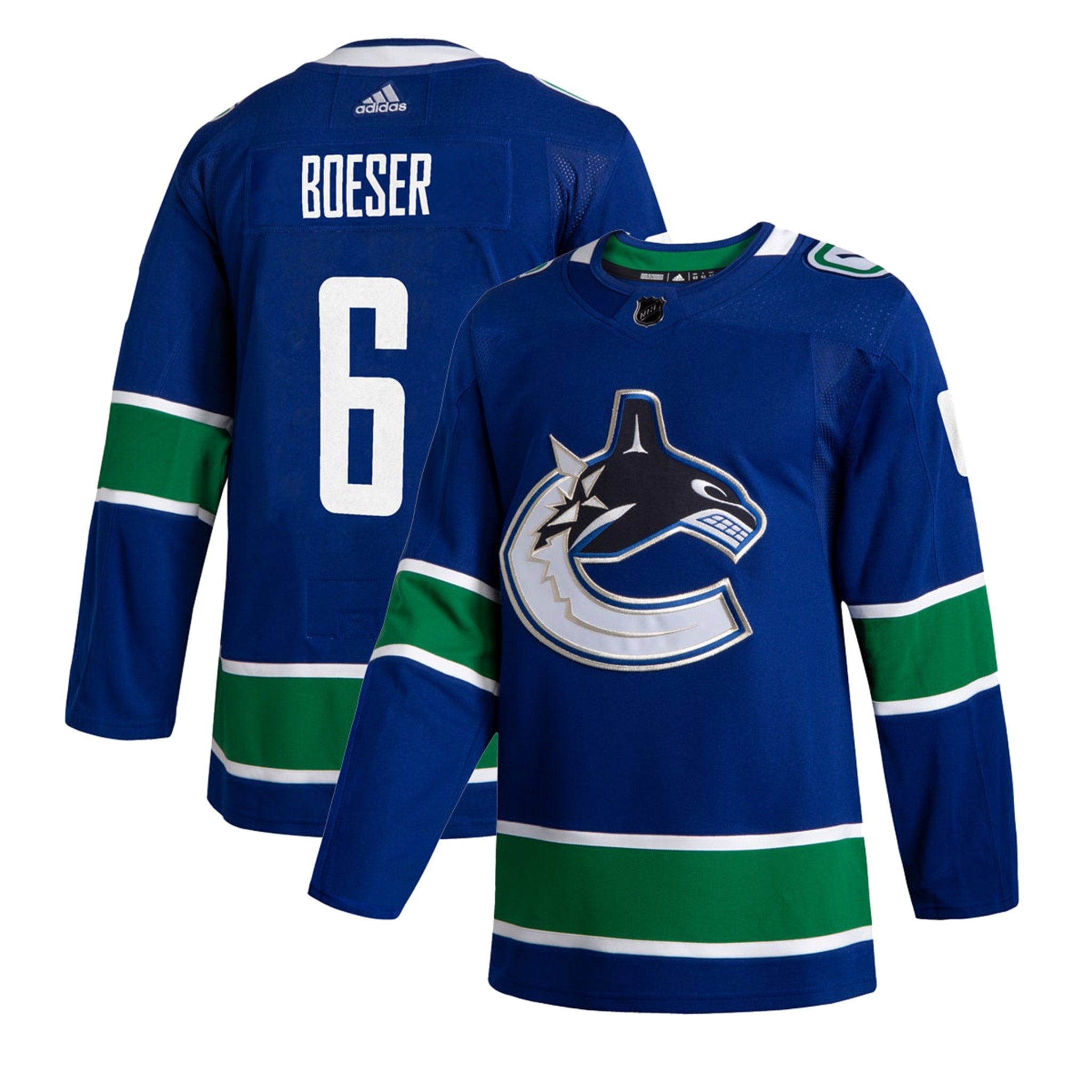 Men's NHL Vancouver Canucks Brock Boeser Adidas Home - Authentic