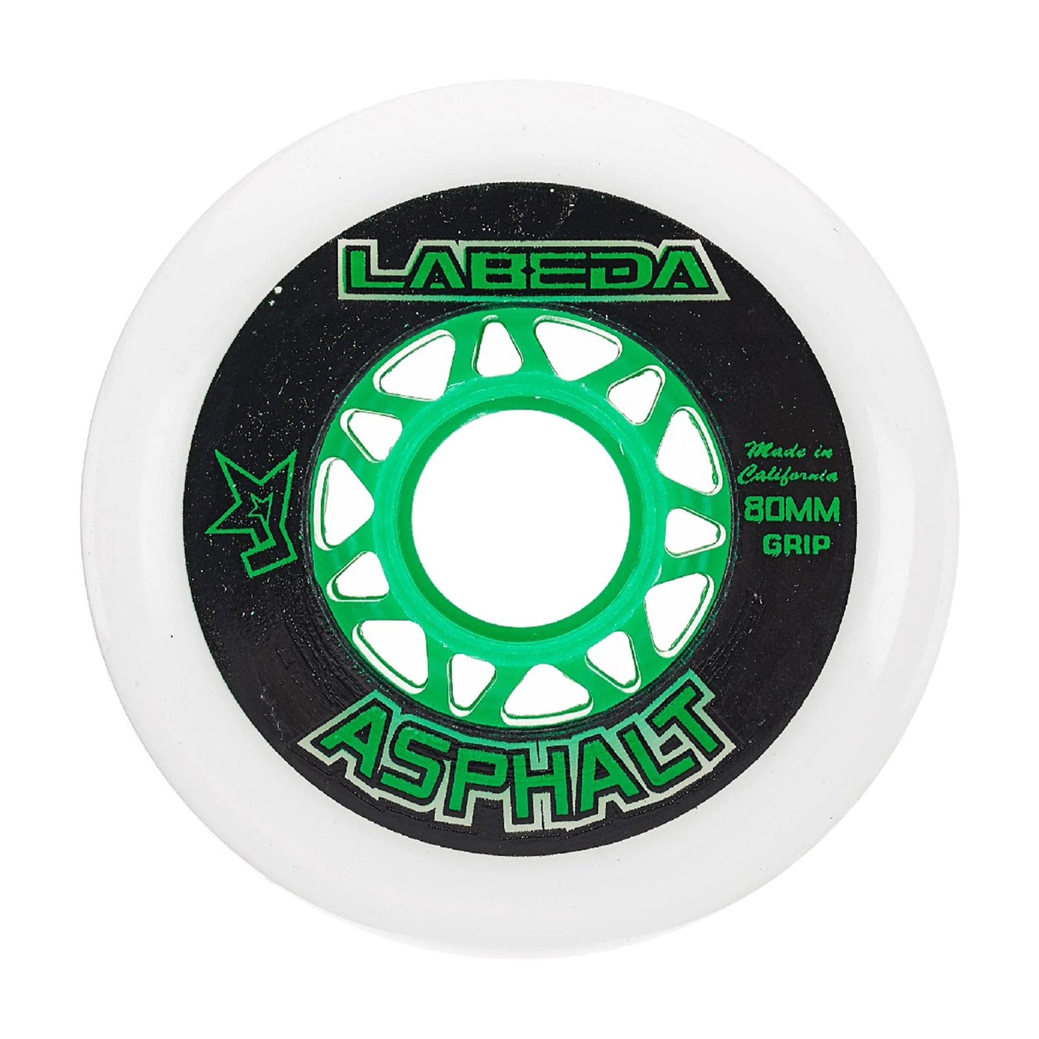 Labeda Gripper Asphalt Roller Hockey Wheels - White (83A)