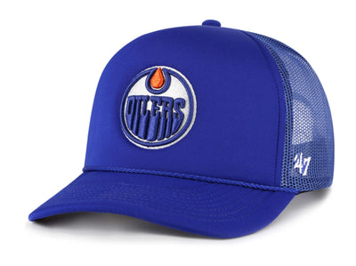 47 Brand NHL Foam Front Mesh Trucker Hat - Edmonton Oilers - TheHockeyShop.com