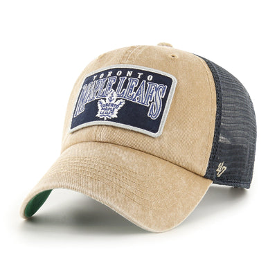 Toronto Maple Leafs 47 Brand NHL Dial Hitch Adjustable Hat Tan - The Hockey Shop Source For Sports