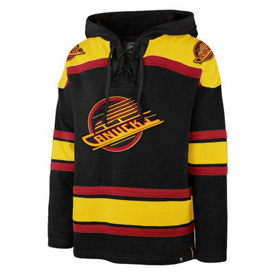 47 Brand NHL Lacer Fleece Mens Hoody - Vancouver Canucks Retro Skate - TheHockeyShop.com