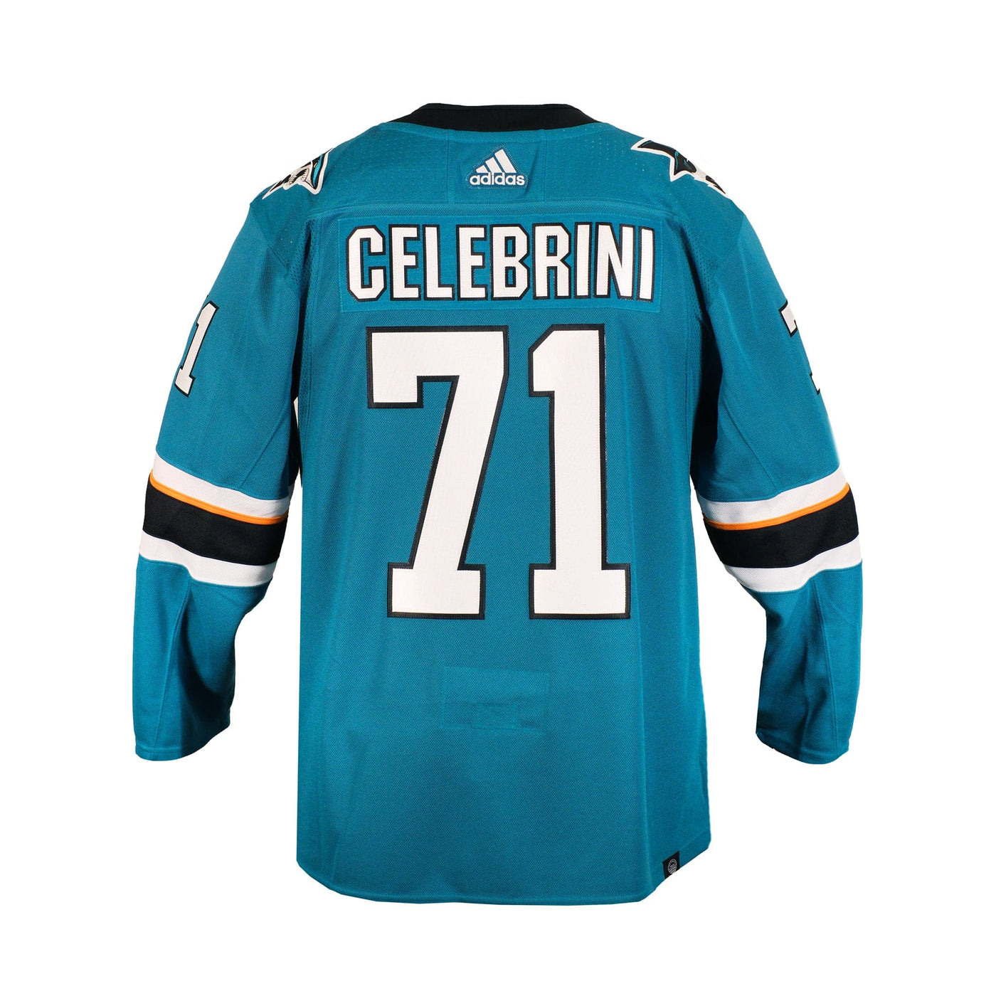 Adidas PrimeGreen Senior Jersey - San Jose Sharks Home - Macklin Celebrini - TheHockeyShop.com