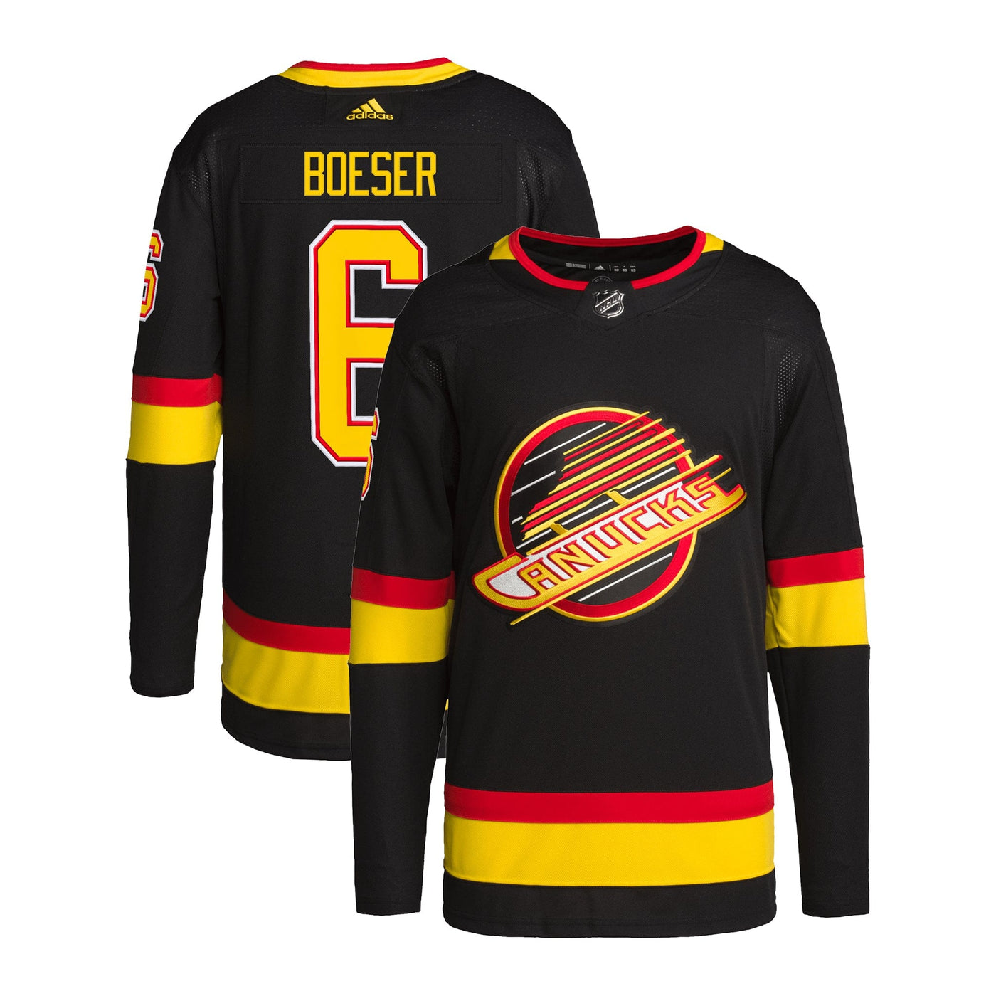 Vancouver Canucks Skate Adidas PrimeGreen Senior Jersey - Brock Boeser - TheHockeyShop.com