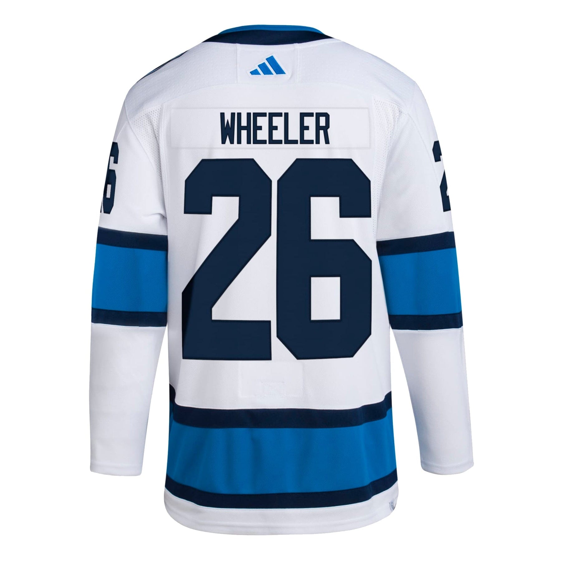 Adidas Winnipeg Jets No26 Blake Wheeler White Road Authentic Women's Stitched NHL Jersey