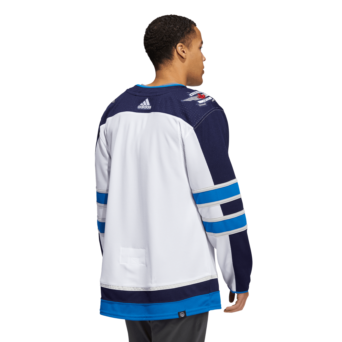 Men's Winnipeg Jets adidas White - Away Primegreen Authentic Pro Blank  Jersey