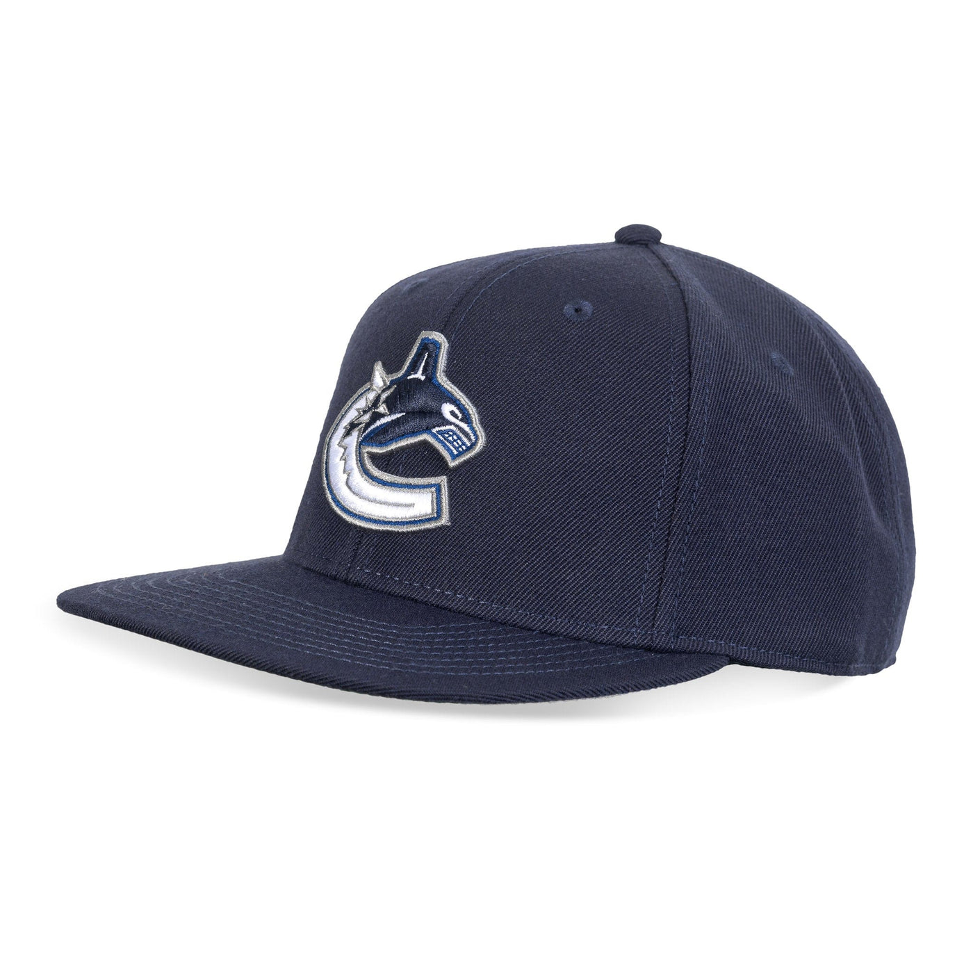 American Needle NHL Vintage Wool Replica Snapback Hat - Vancouver Canucks Orca - TheHockeyShop.com