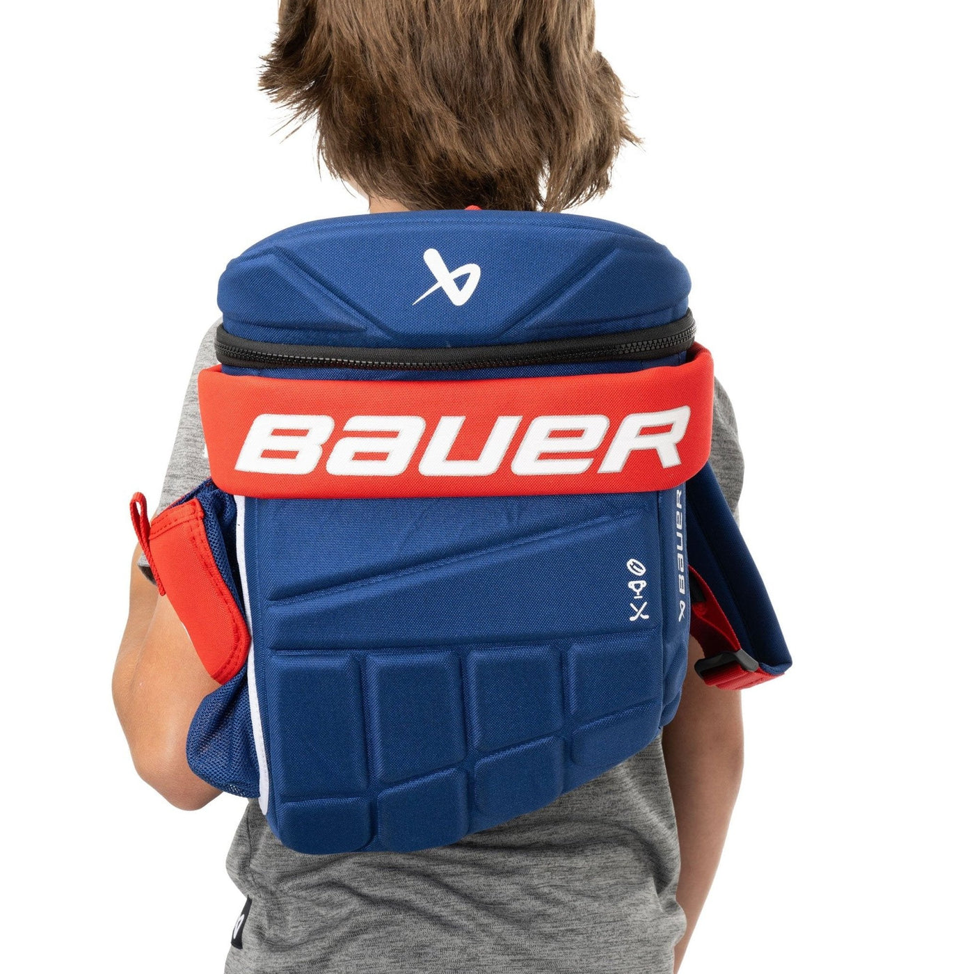 Bauer Glove Youth Backpack Bag - Blue / Red - TheHockeyShop.com