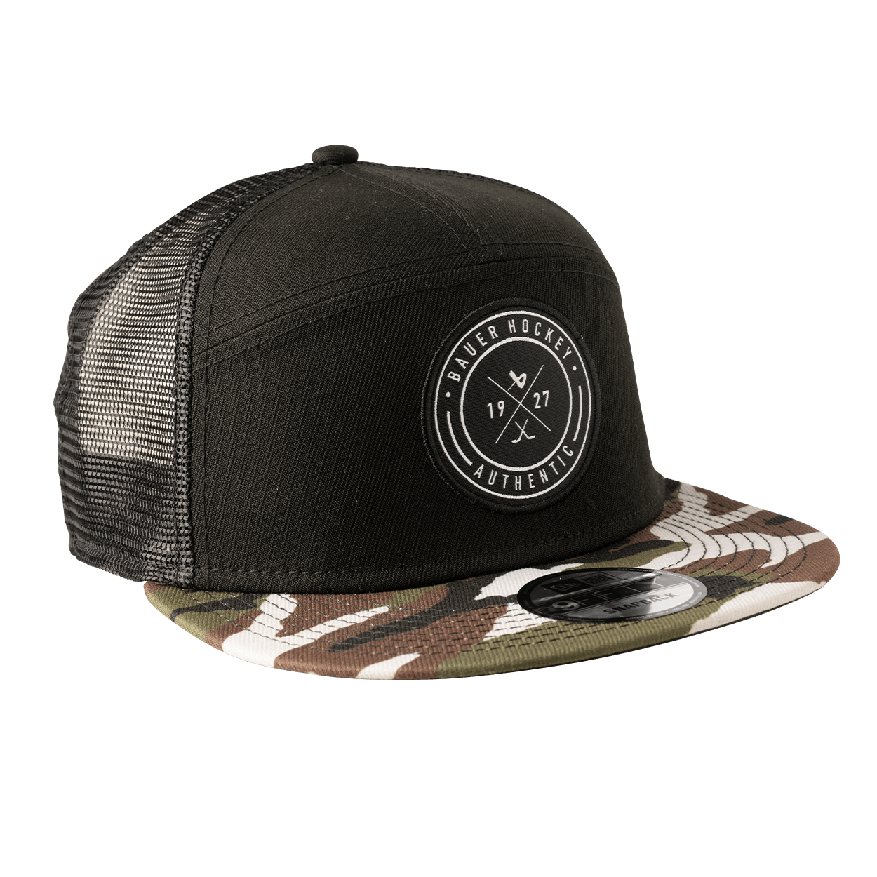 Bauer 9Fifty 5 Panel Camo Youth Snapback Hat - TheHockeyShop.com