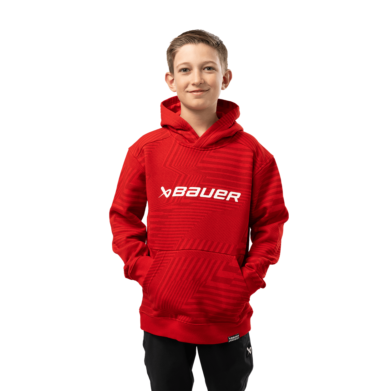 Bauer Graphic Stripe Youth Pullover Hoody - TheHockeyShop.com