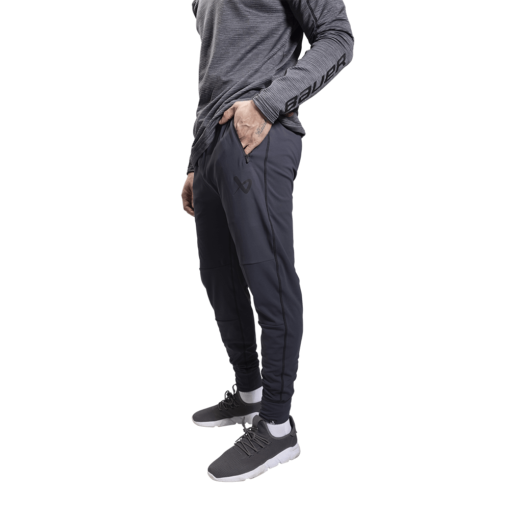 Bauer FLC Warmth Mens Hybrid Jogger Pants - Black - TheHockeyShop.com