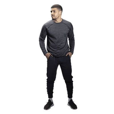 Bauer FLC Warmth Mens Hybrid Jogger Pants - Black - TheHockeyShop.com