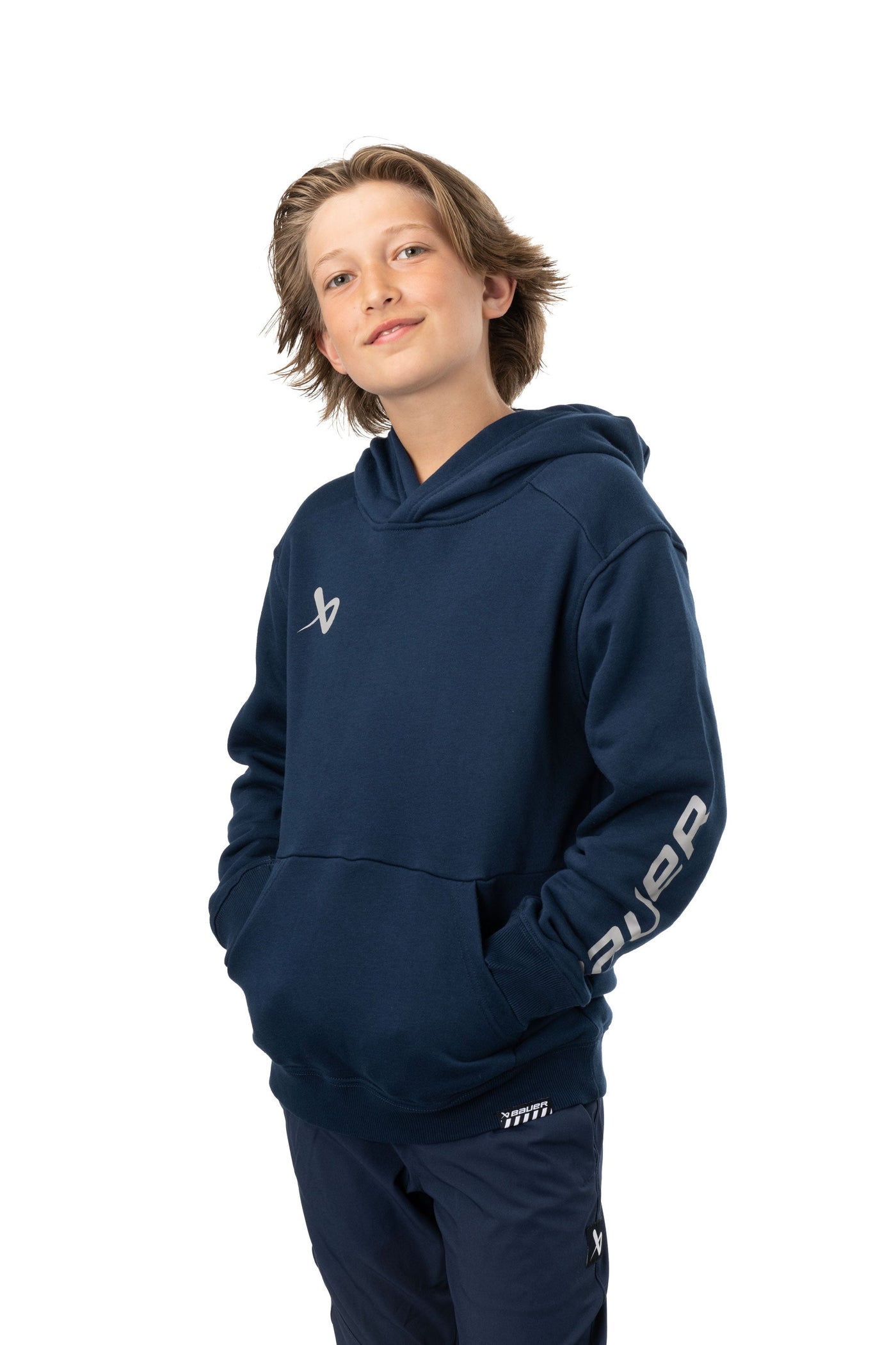 Bauer Core Ultimate Youth Hoody - Navy - TheHockeyShop.com