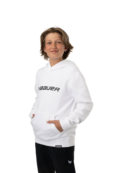 Bauer Core Ultimate Youth Hoody - White - TheHockeyShop.com