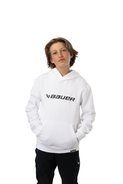 Bauer Core Ultimate Youth Hoody - White - TheHockeyShop.com