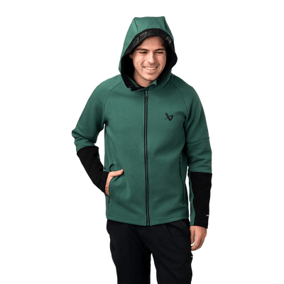 Bauer FLC Colour Block Full Zip - Green - TheHockeyShop.com