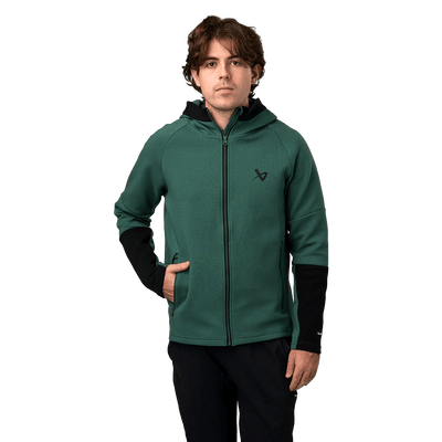 Bauer FLC Colour Block Full Zip - Green - TheHockeyShop.com