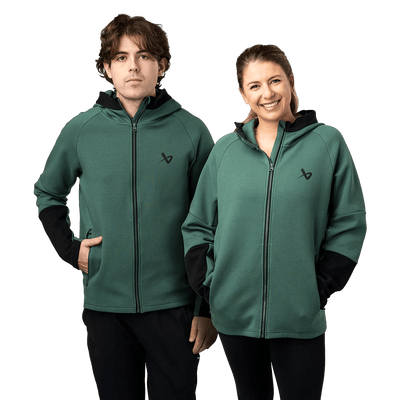 Bauer FLC Colour Block Full Zip - Green - TheHockeyShop.com