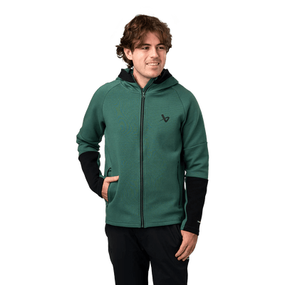 Bauer FLC Colour Block Full Zip - Green - TheHockeyShop.com