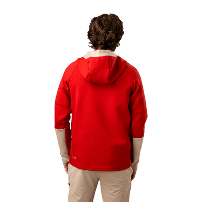 Bauer FLC Colour Block Full Zip - Red - TheHockeyShop.com