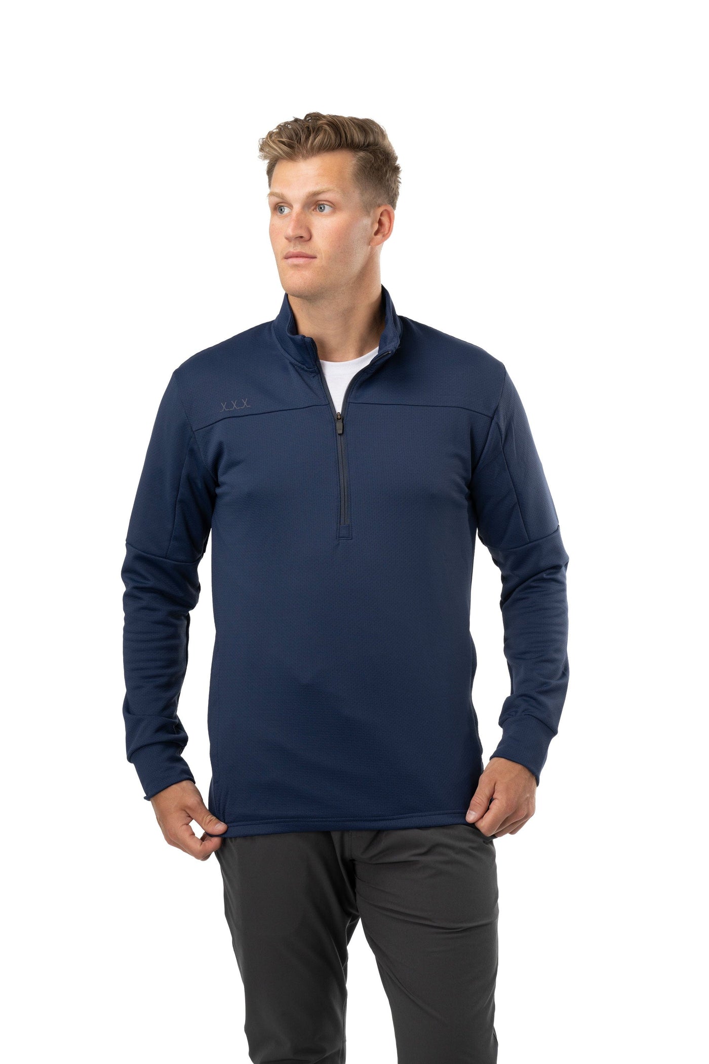 Bauer FLC Core 1/4 Zip Hoody - Navy - TheHockeyShop.com