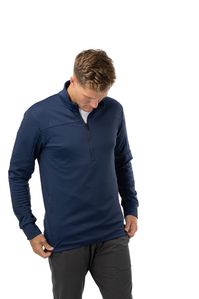 Bauer FLC Core 1/4 Zip Hoody - Navy - TheHockeyShop.com