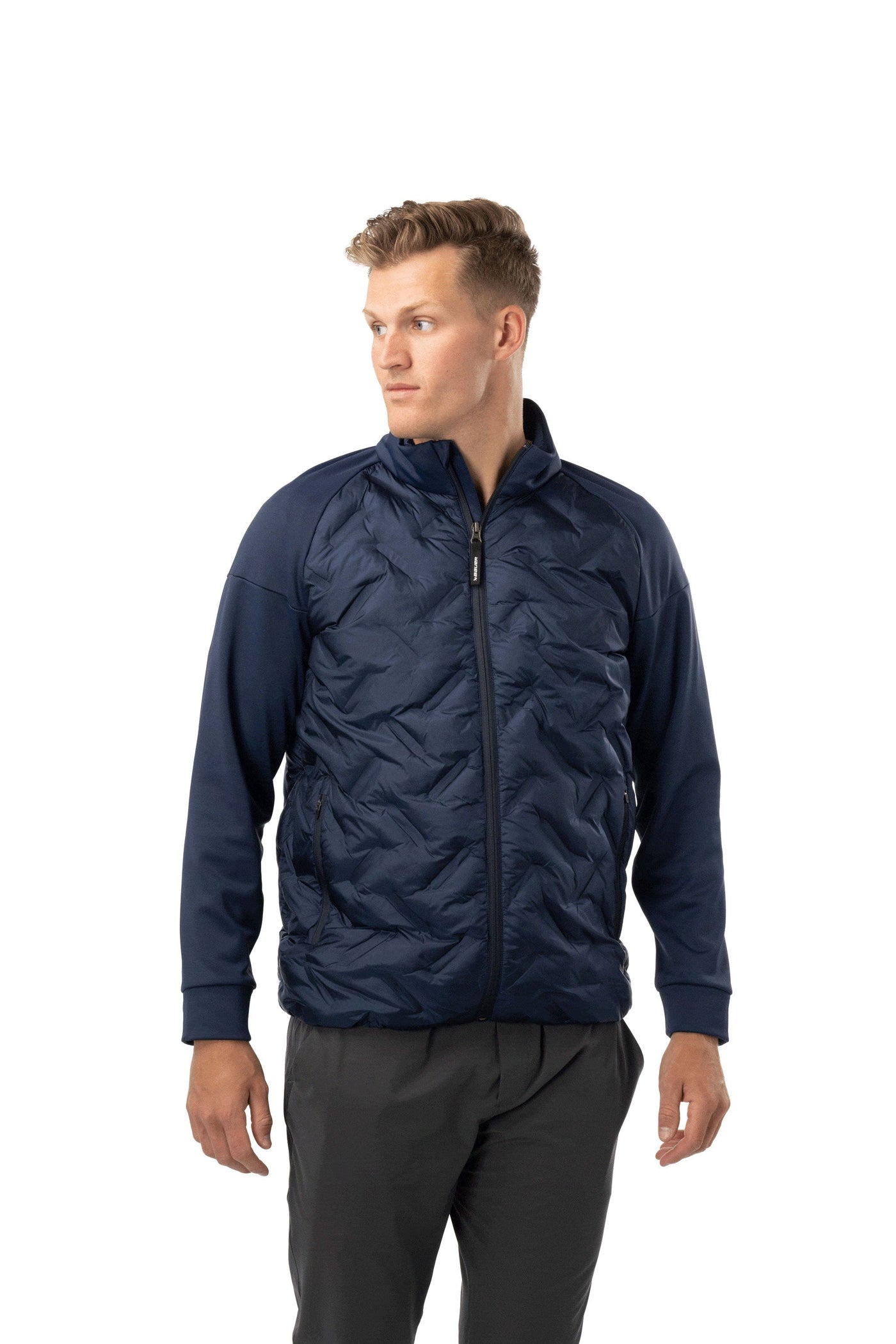 Bauer FLC Core Hybrid Jacket - Navy - TheHockeyShop.com