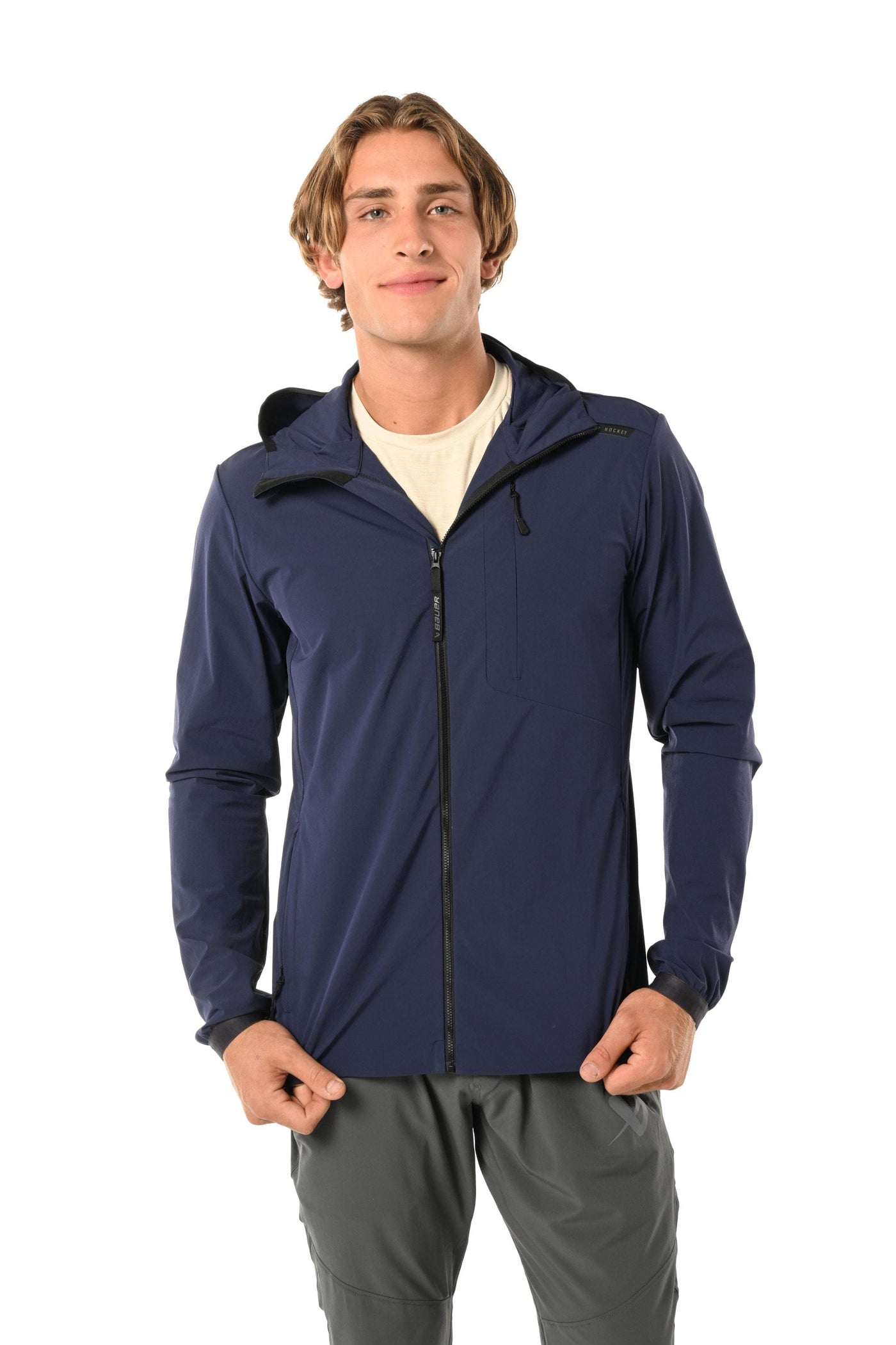 Bauer FLC Sail Racing Mens Running Shell - Navy - The Hockey Shop Source For Sports