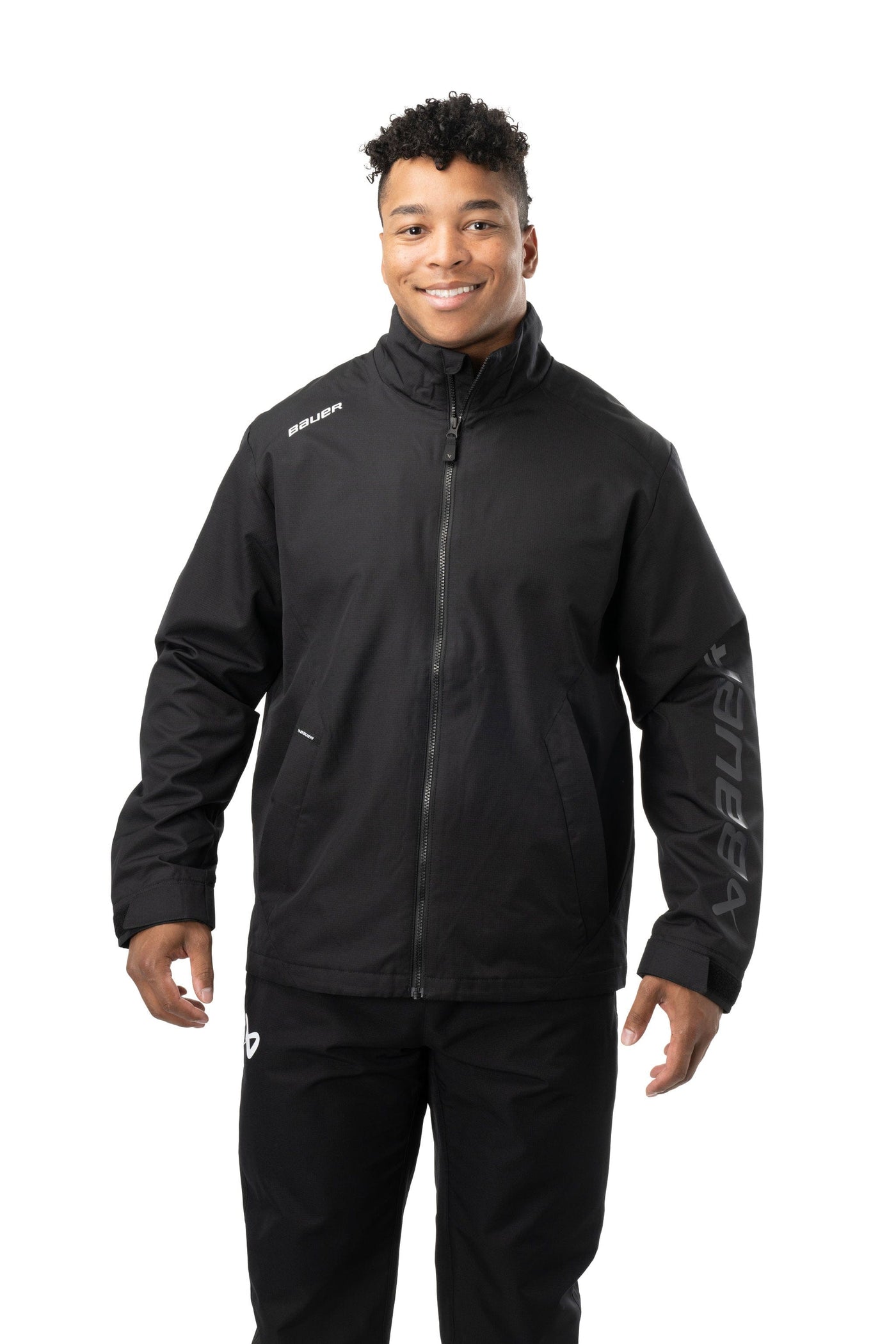 Bauer Team Lightweight Senior Jacket - Black - TheHockeyShop.com