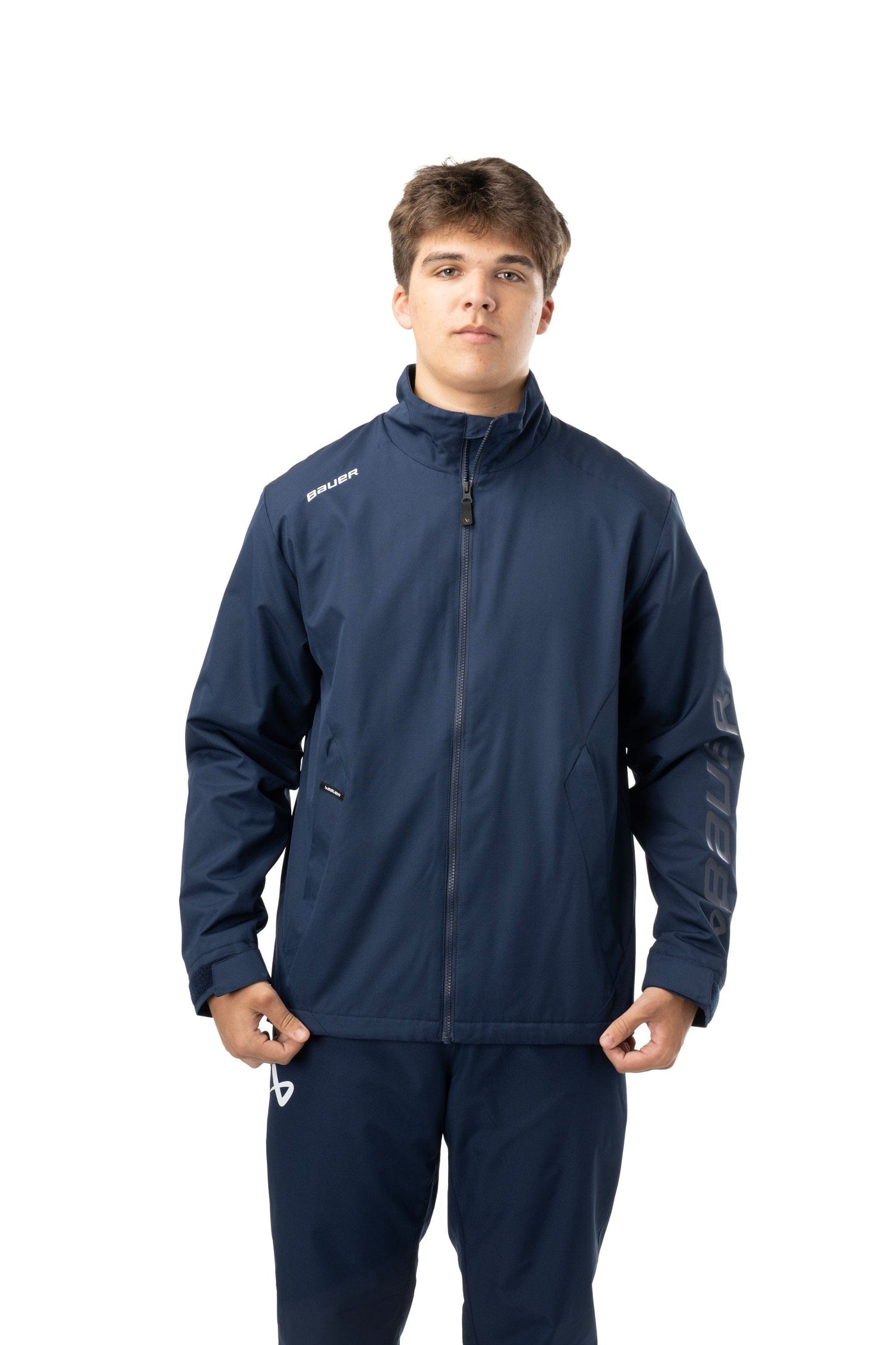 Bauer Team Lightweight Senior Jacket - Navy - TheHockeyShop.com