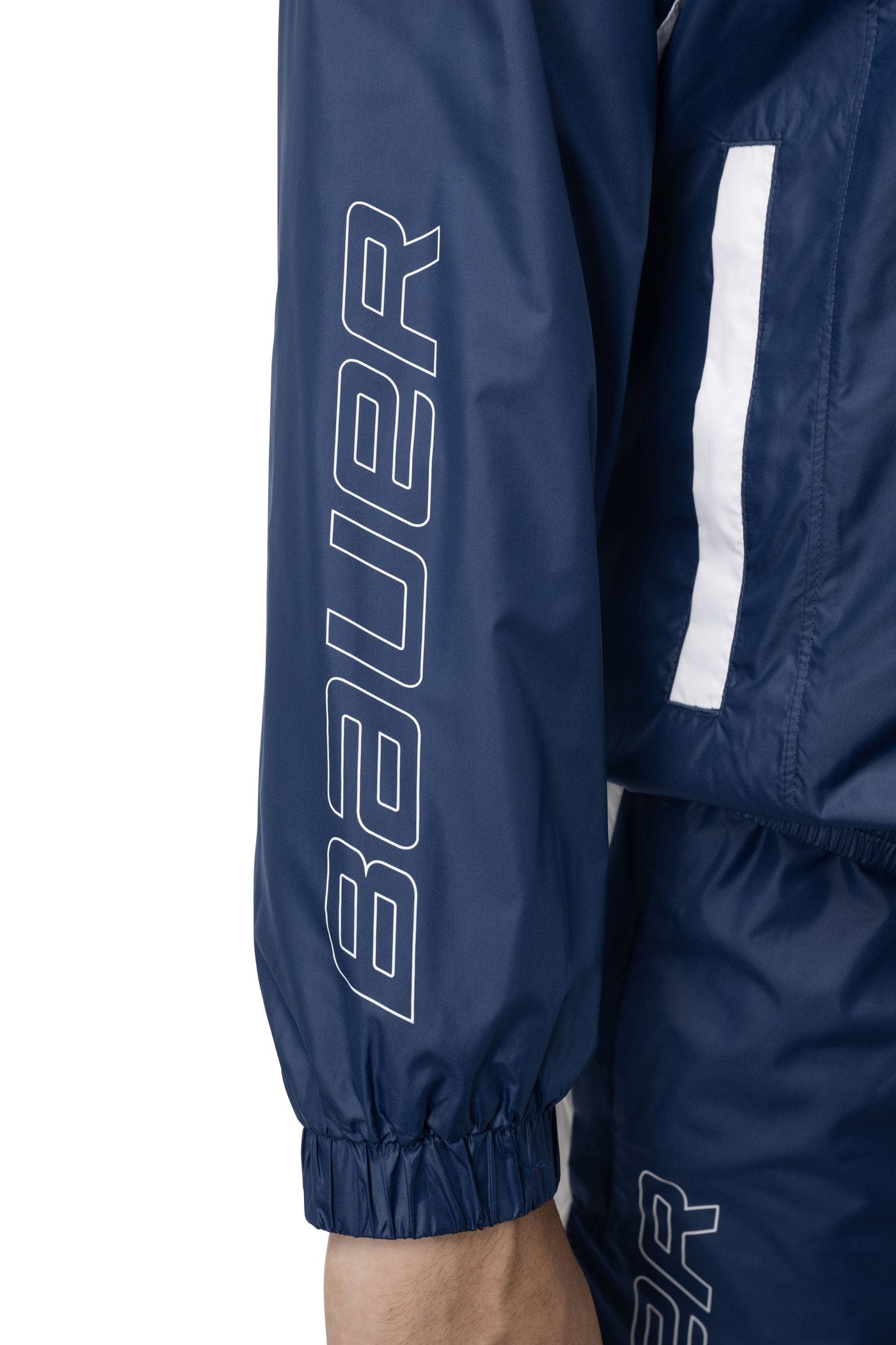 Bauer Woven Track Jacket Senior - Navy - TheHockeyShop.com