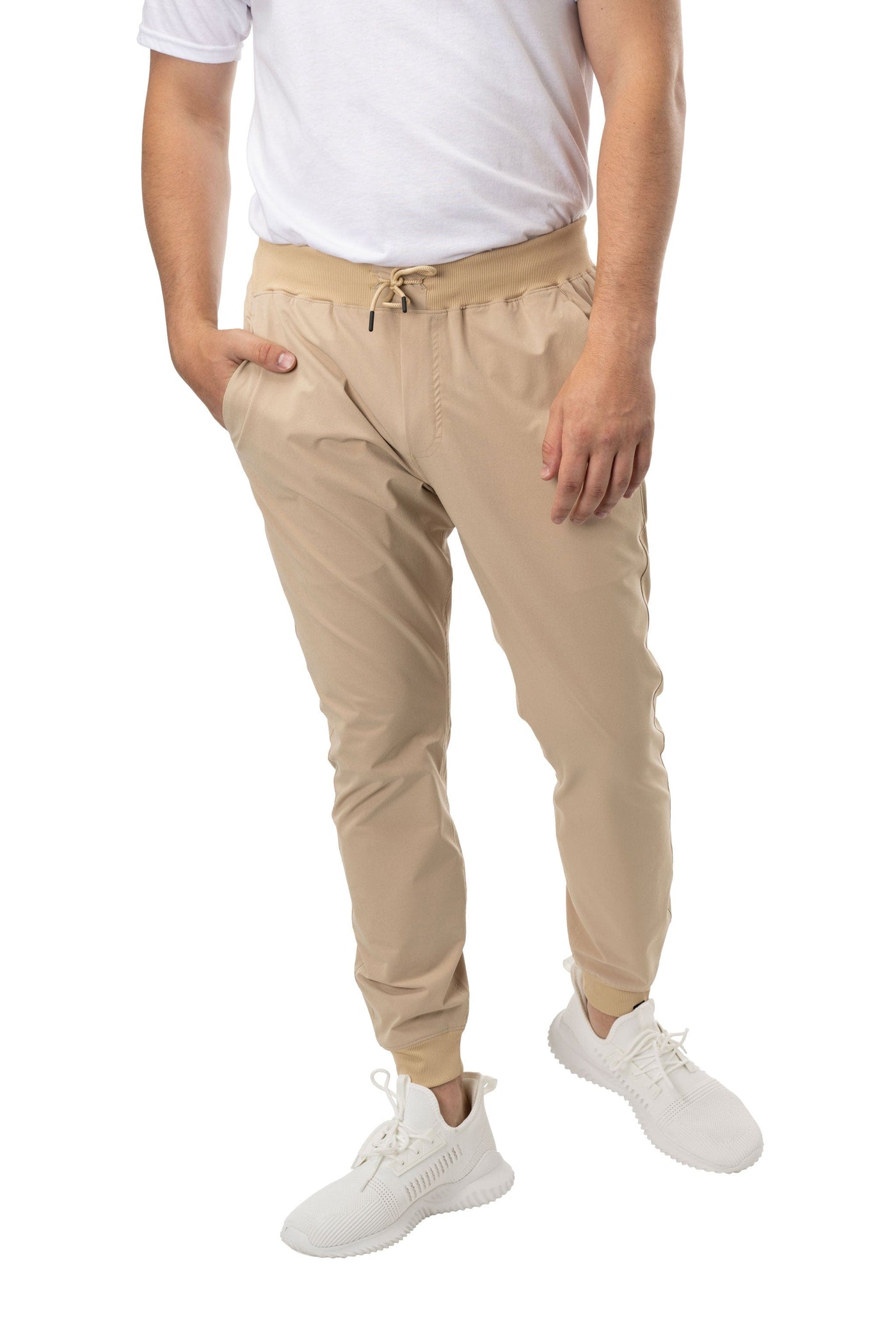 Bauer FLC Woven Jogger Pants - Tan - TheHockeyShop.com