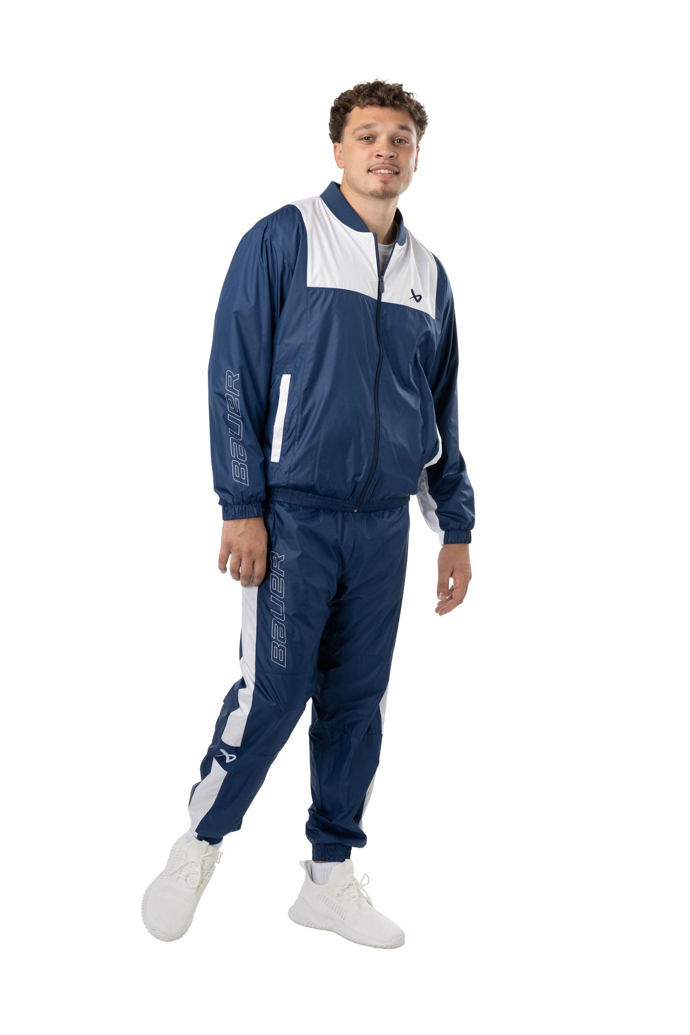 Bauer Woven Track Pant - Navy - TheHockeyShop.com