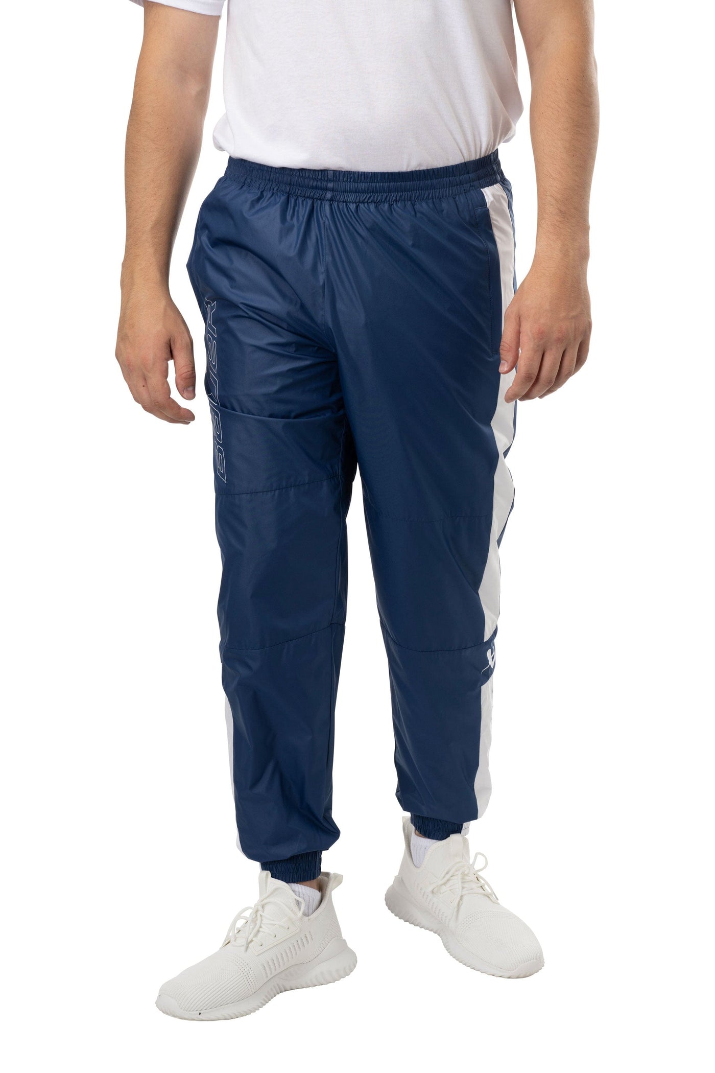 Bauer Woven Track Pant - Navy - TheHockeyShop.com