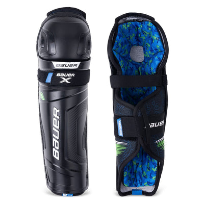 Bauer X Series Junior Hockey Shin Guards - TheHockeyShop.com