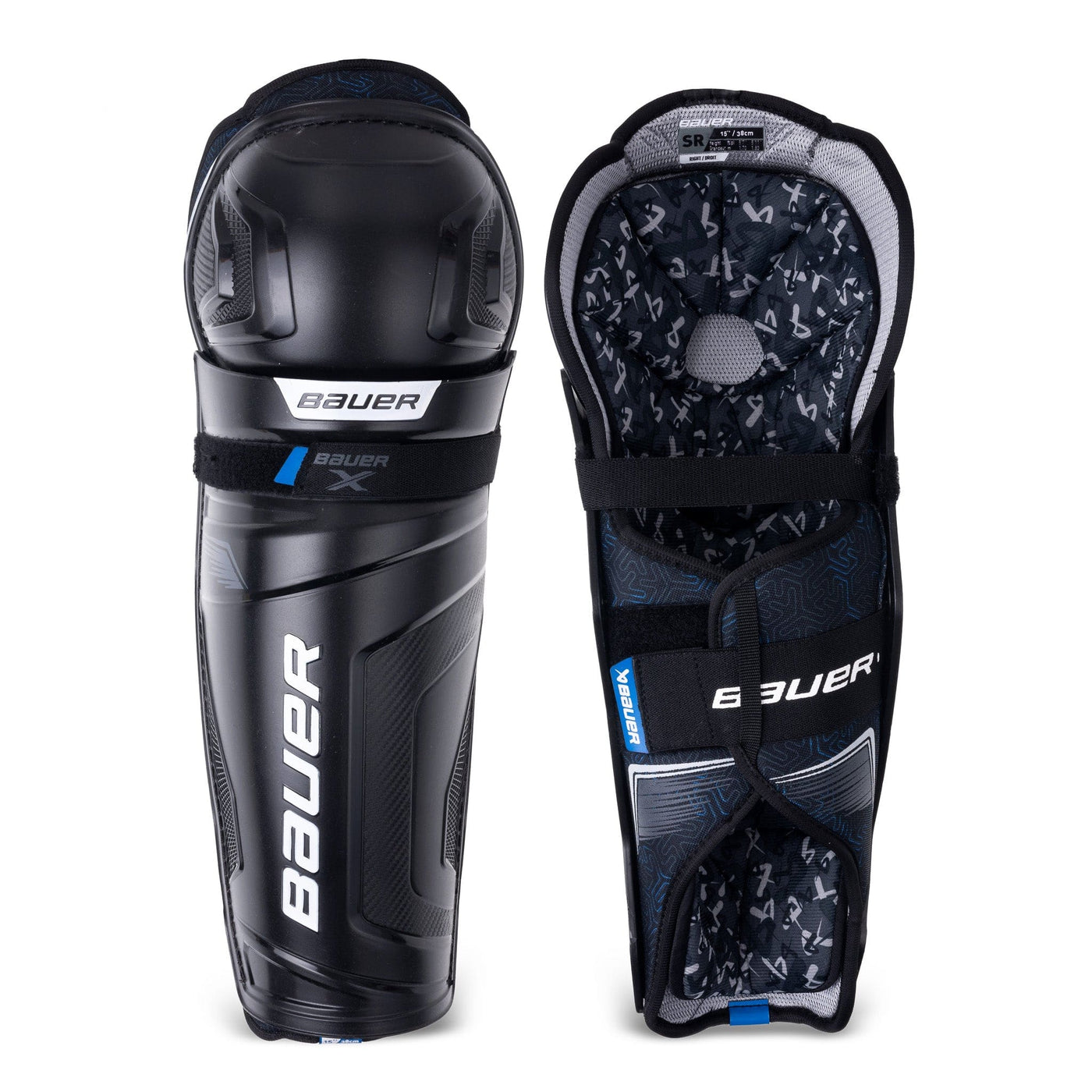 Bauer X Series Senior Hockey Shin Guards - TheHockeyShop.com