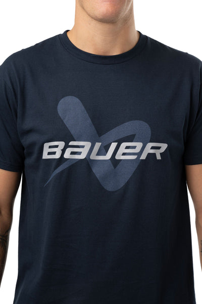 Bauer Core Lockup Shortsleeve Shirt - Navy - TheHockeyShop.com