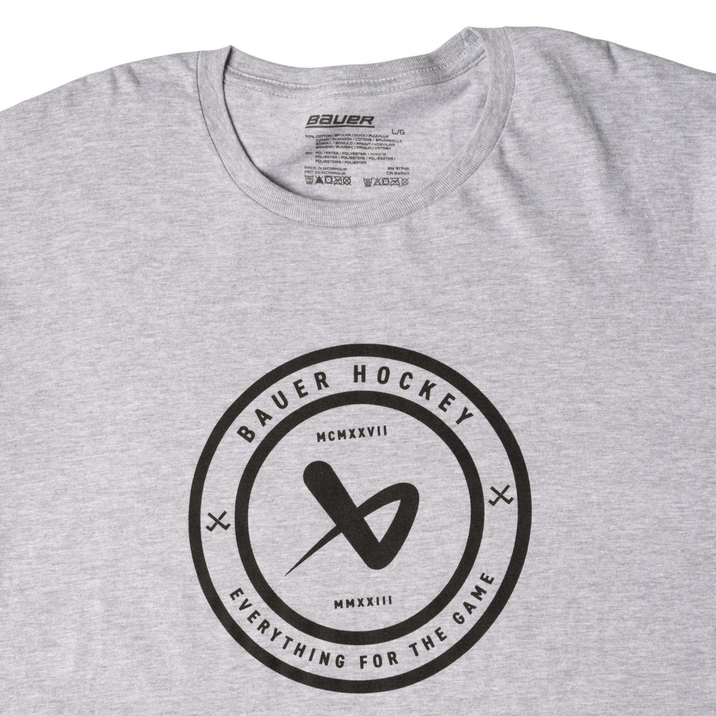 Bauer Everything for the Game Shortsleeve Shirt - Grey - TheHockeyShop.com