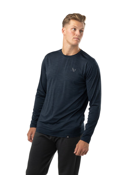 Bauer First Line Collection Long Sleeve Tech Tee Senior - Carbon - TheHockeyShop.com