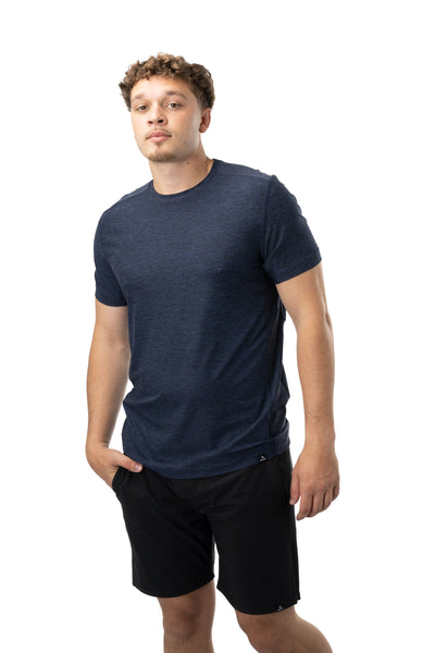 Bauer FLC Core Tech Shortsleeve Shirt - Navy - TheHockeyShop.com